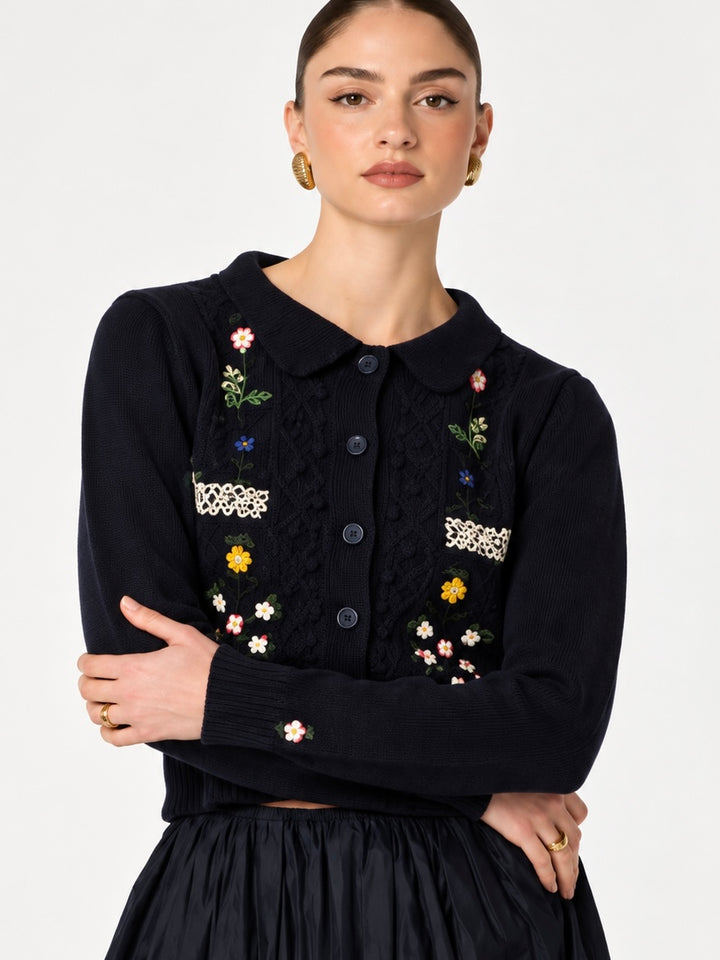 NALINA FLORAL SWEATER