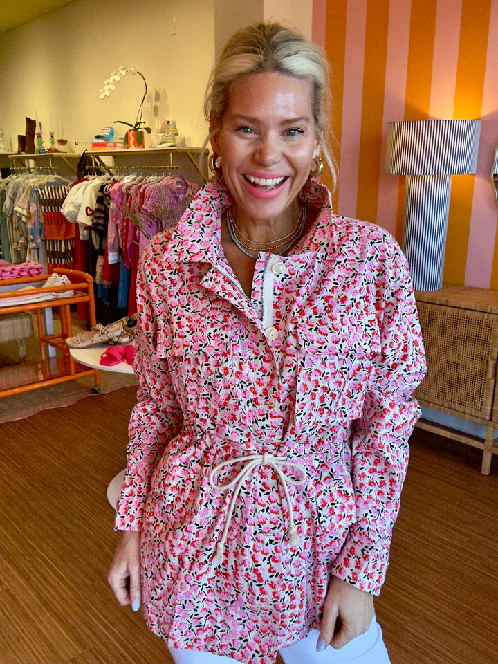 LONDON FLORAL UTILITY JACKET