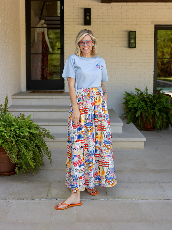 LILIANE PRINT SKIRT