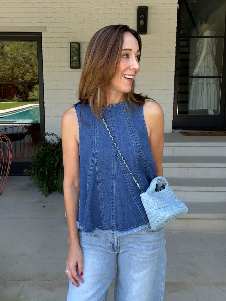 DELIA DENIM TOP