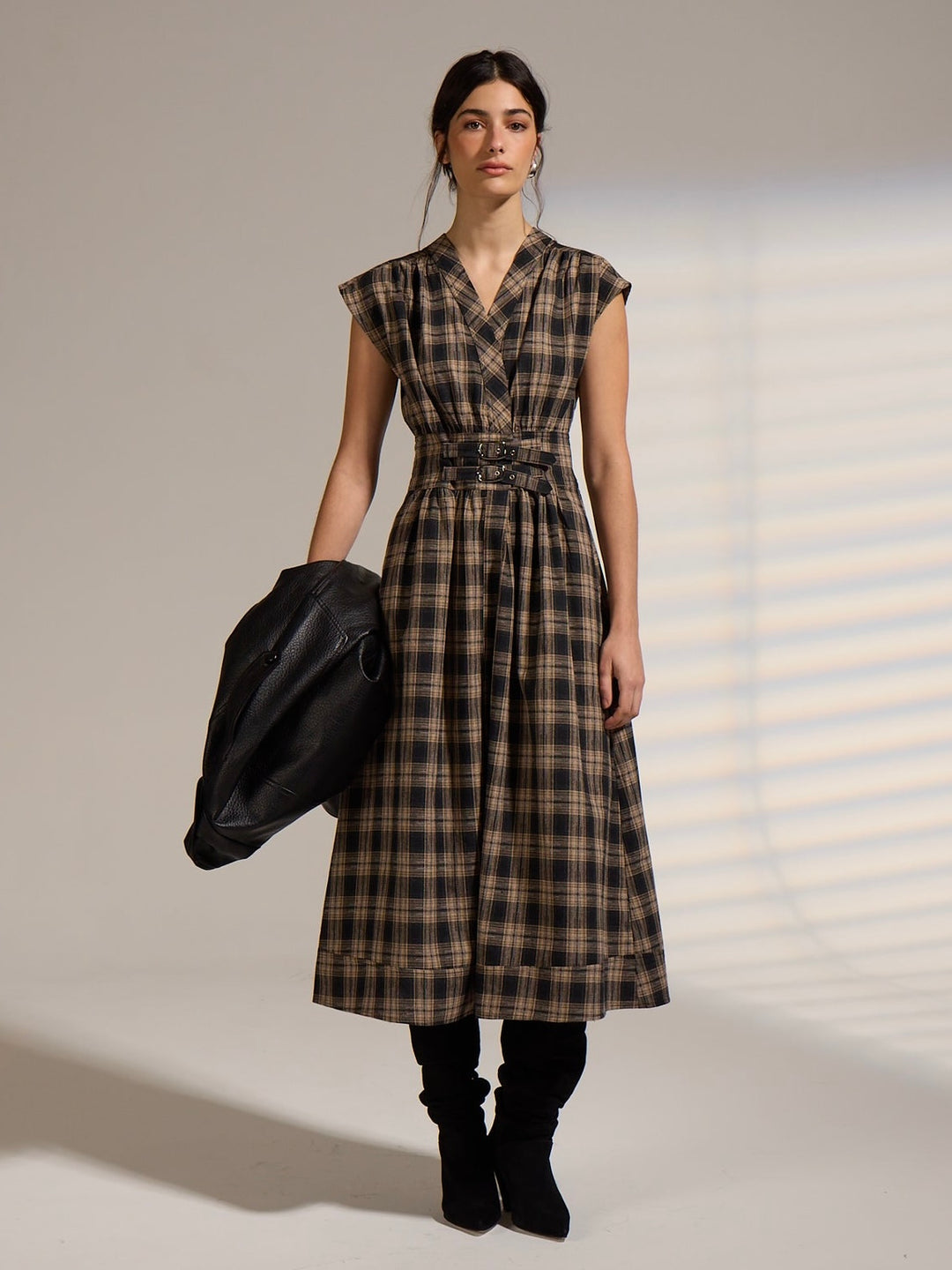 ELTON BELTED DRESS