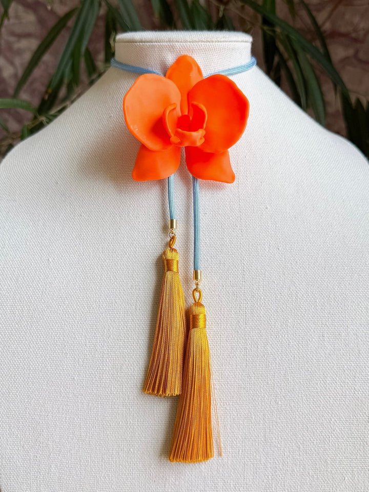 ORCHID BOLO  W/BLUE CORD