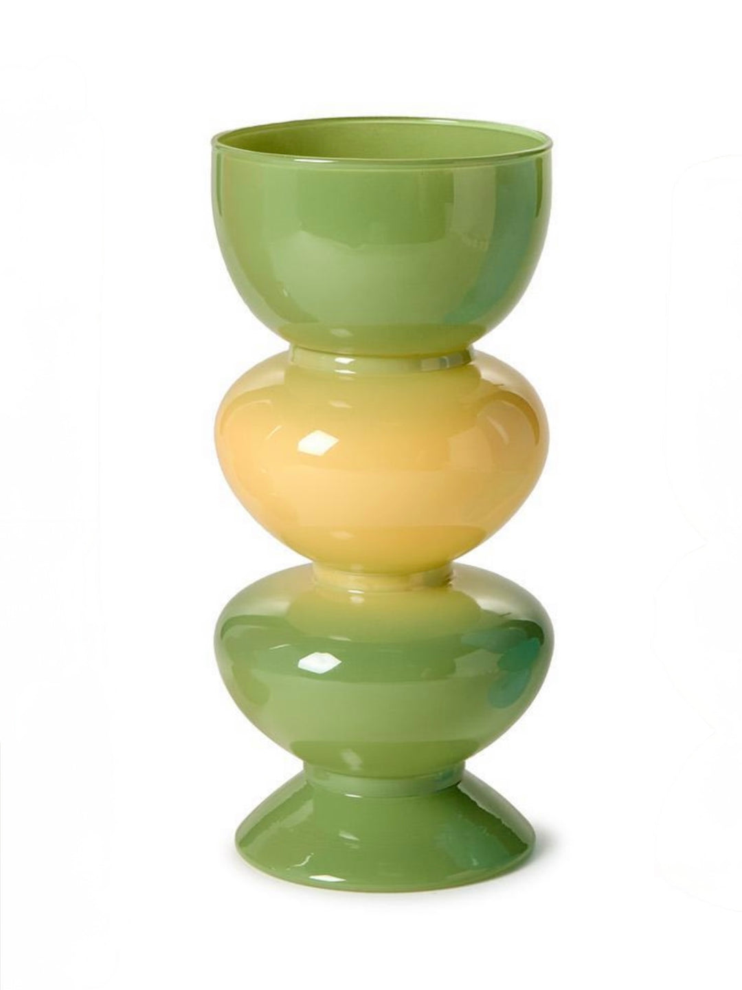 GREEN LAYERS VASE