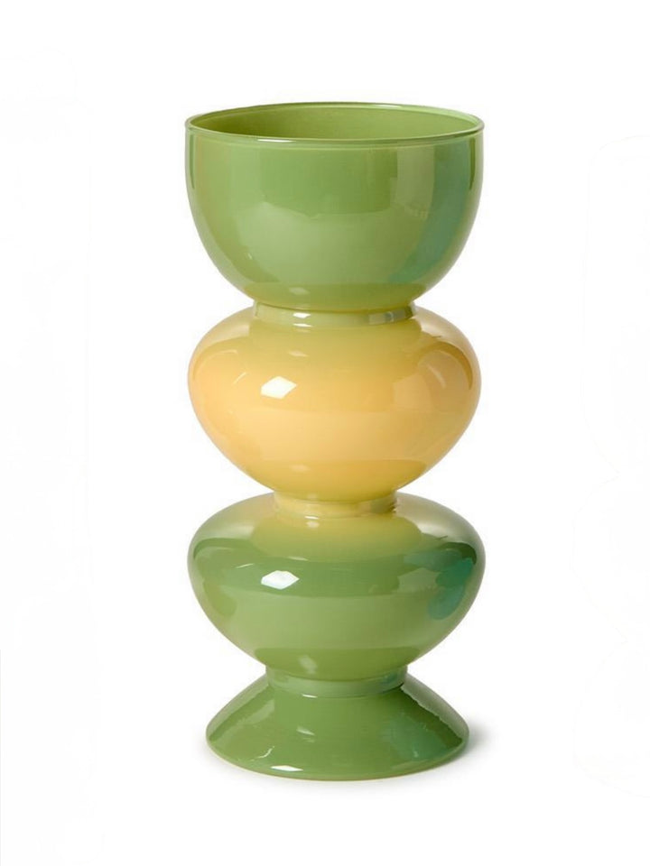 GREEN LAYERS VASE