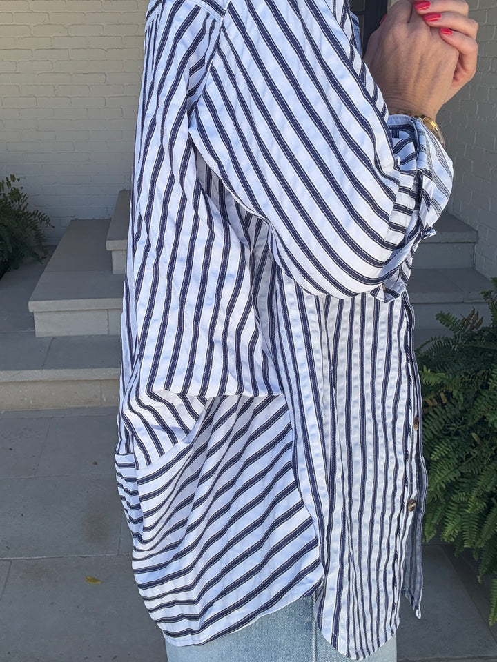 CAROLINE BLUE STRIPE
