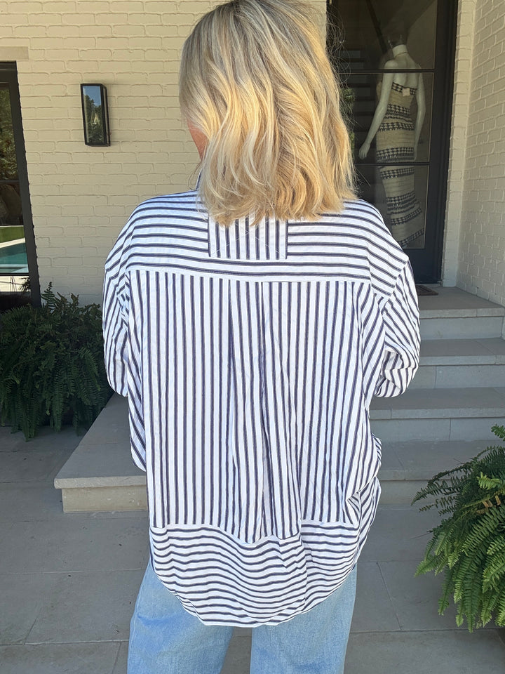 CAROLINE BLUE STRIPE