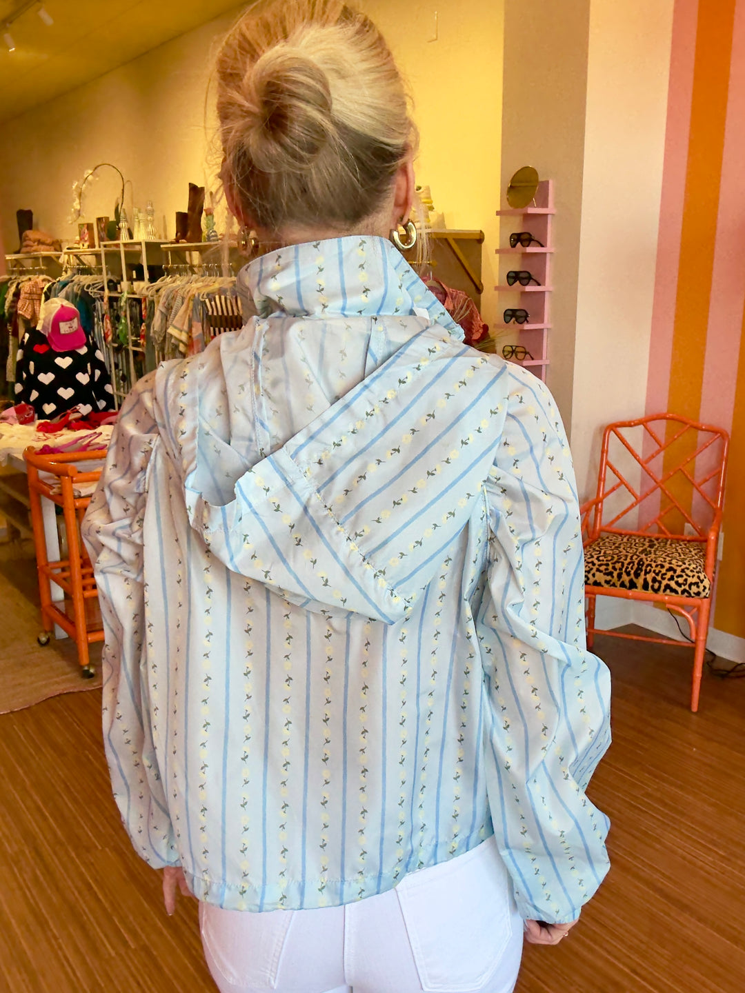 EMMIE FLORAL STRIPE JACKET