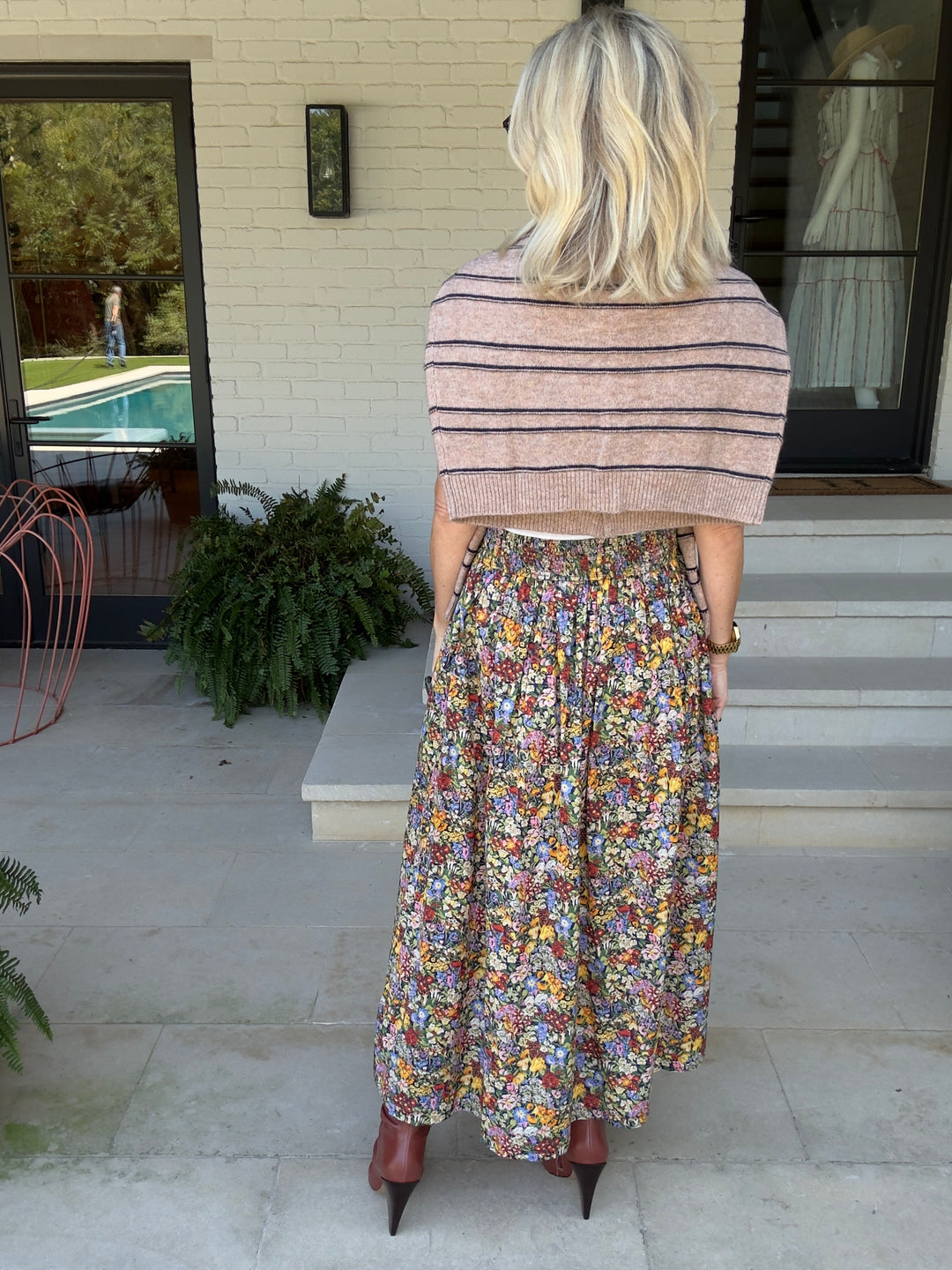 SUNSHINE FLORAL SKIRT