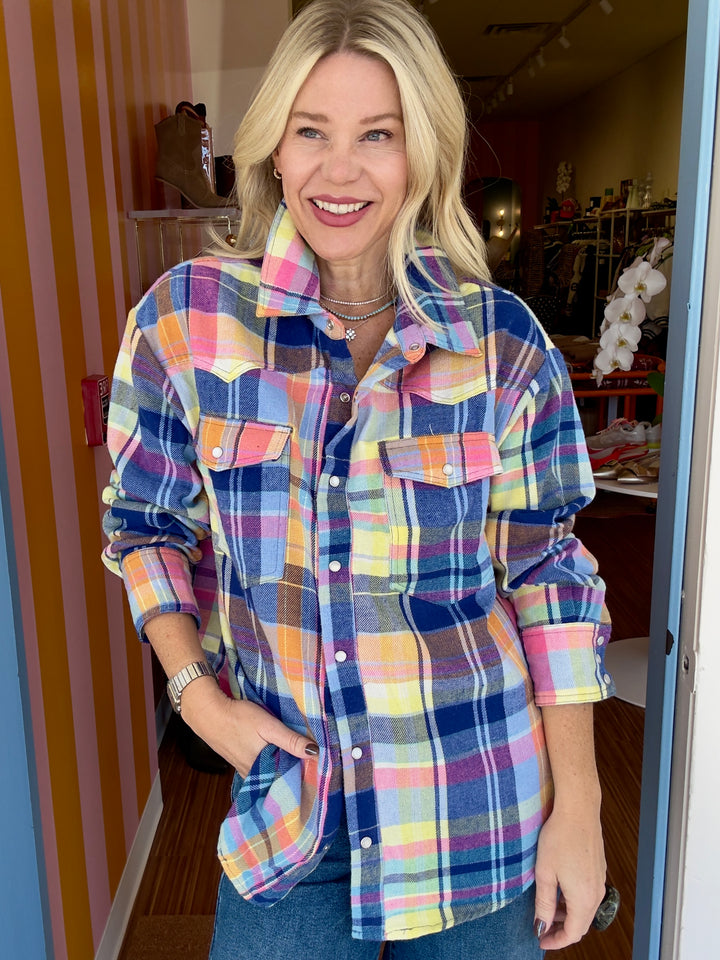 PAXTON PLAID TOP
