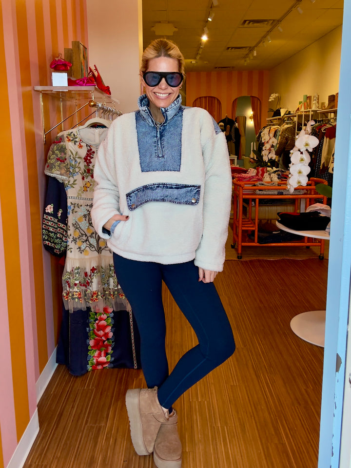 SHANIA SHERPA PULLOVER