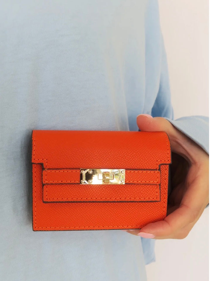 TESS ORANGE WALLET