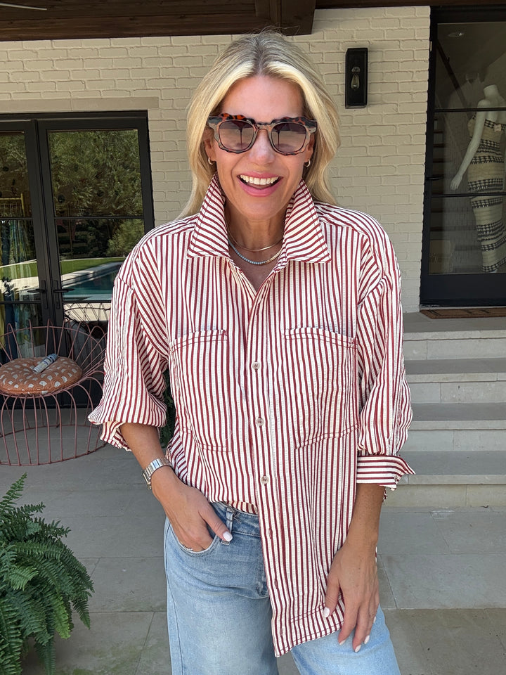 LONGHORN STRIPE SHIRT