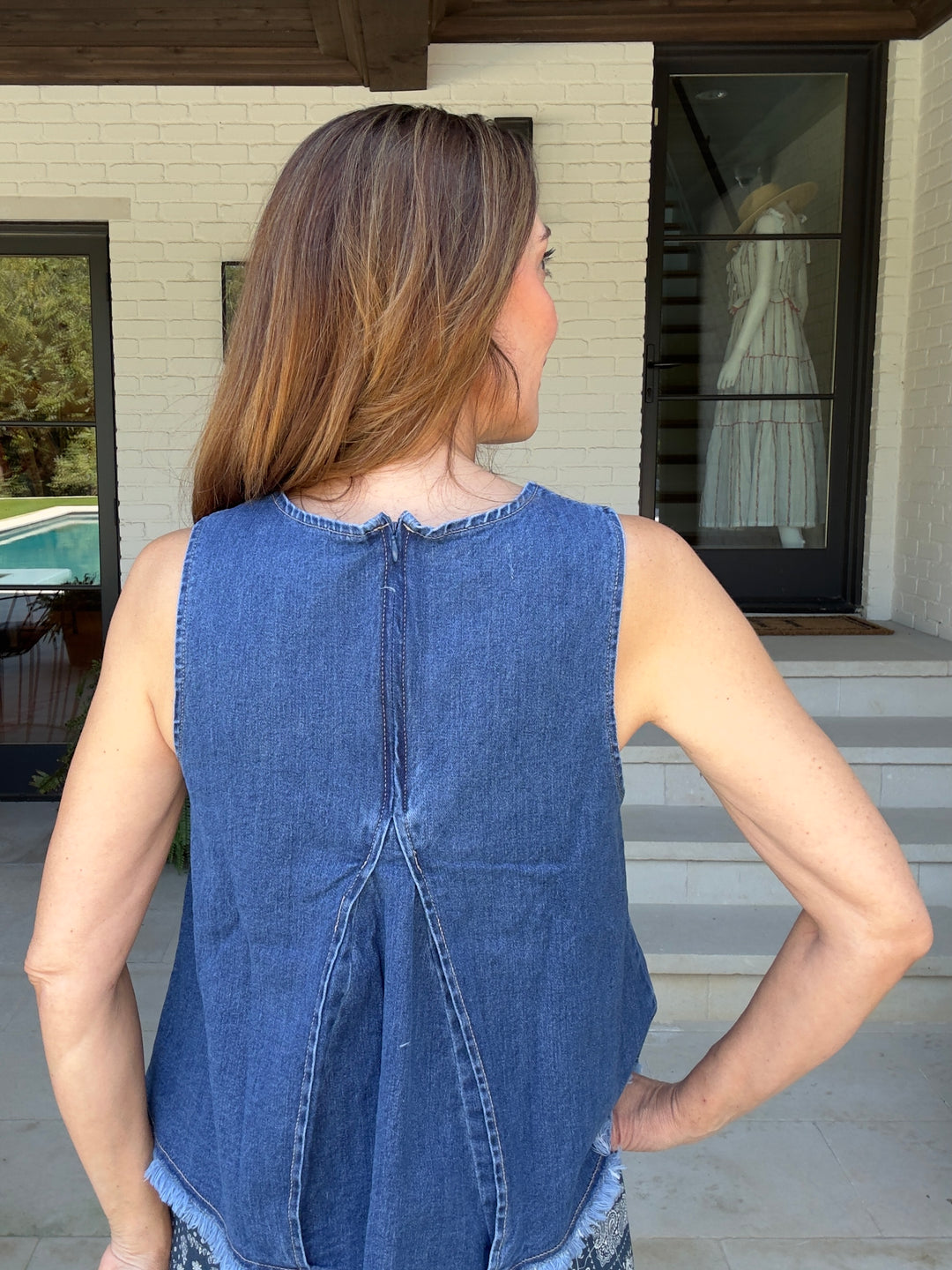 DELIA DENIM TOP