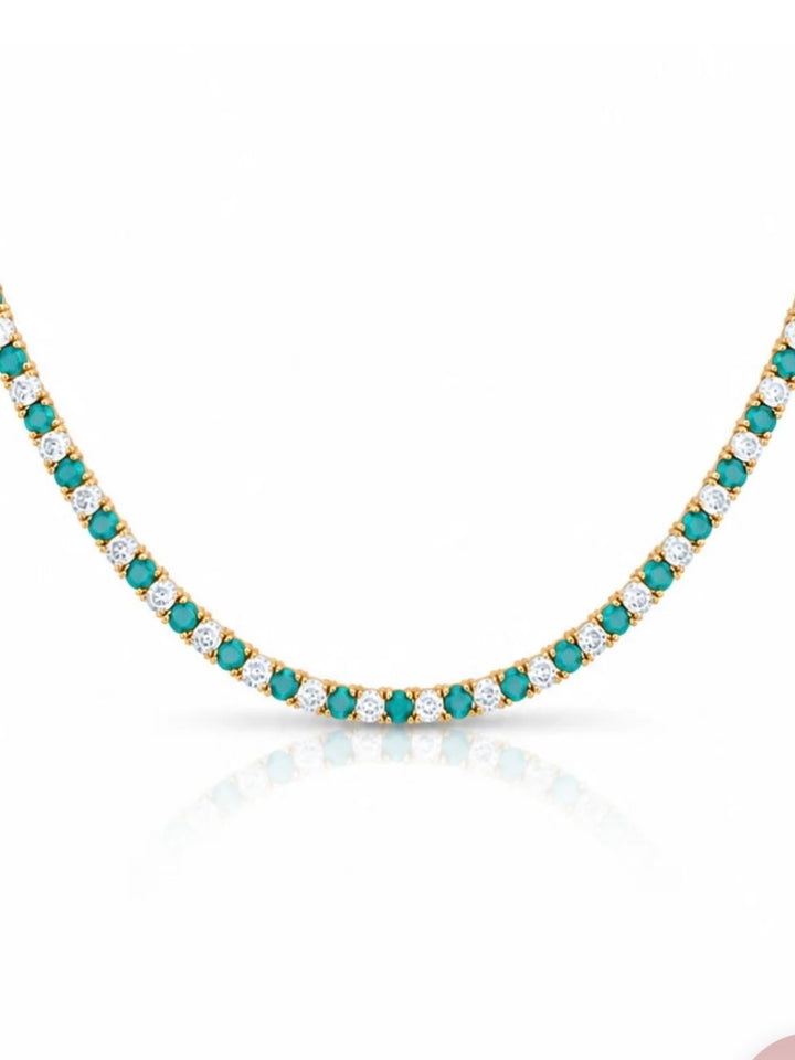 DEE ALTERNATING TURQUOISE NECKLACE