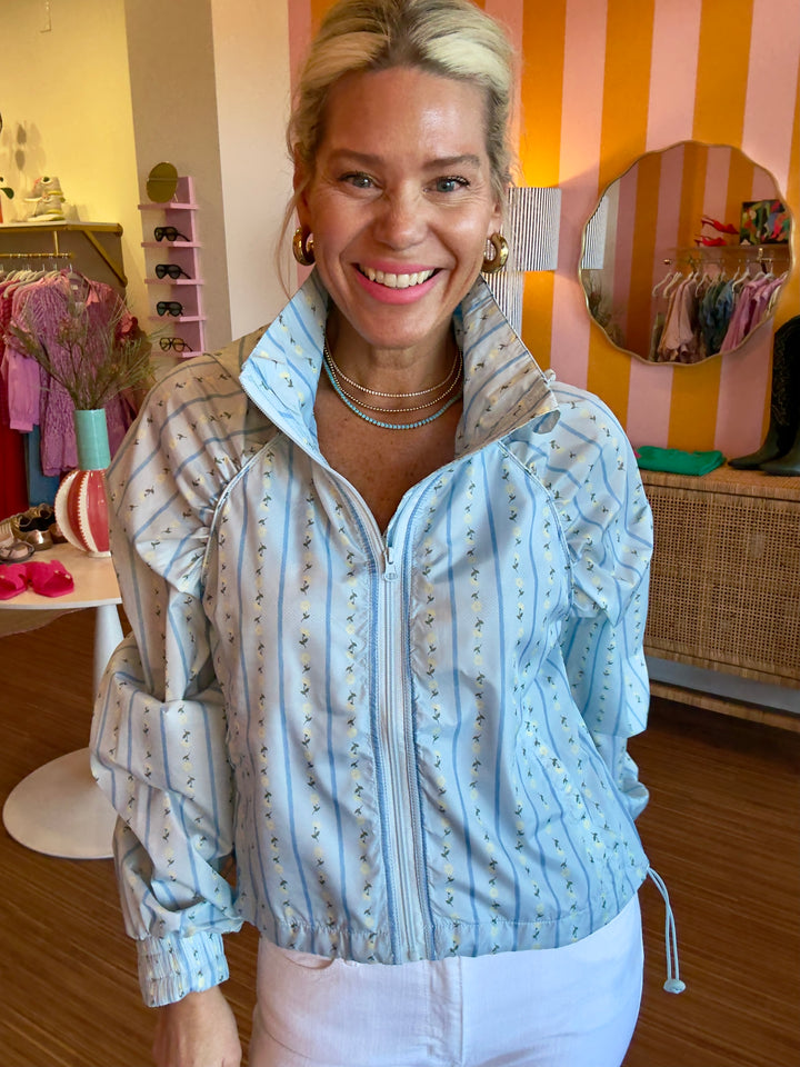 EMMIE FLORAL STRIPE JACKET