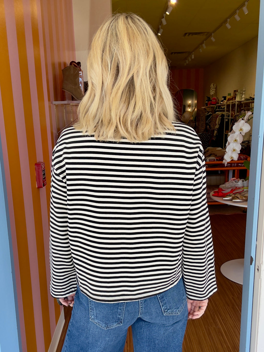 OUI OUI Stripe Tee