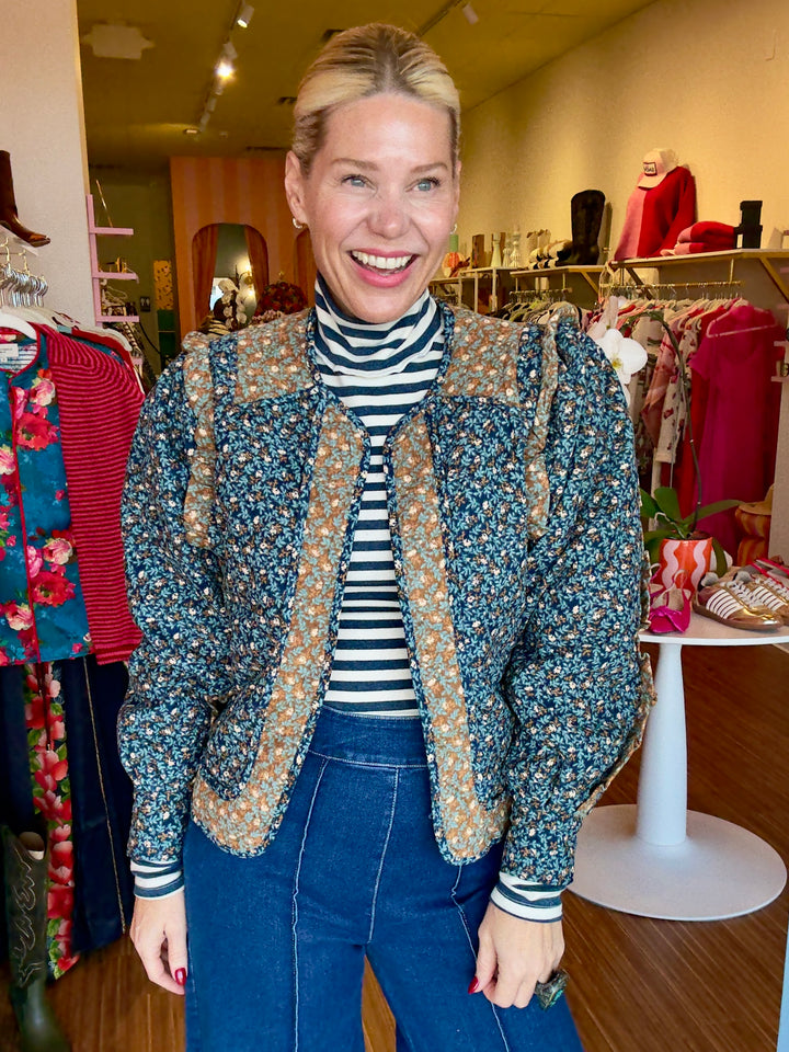 QUINN QUILTED CORD JACKET