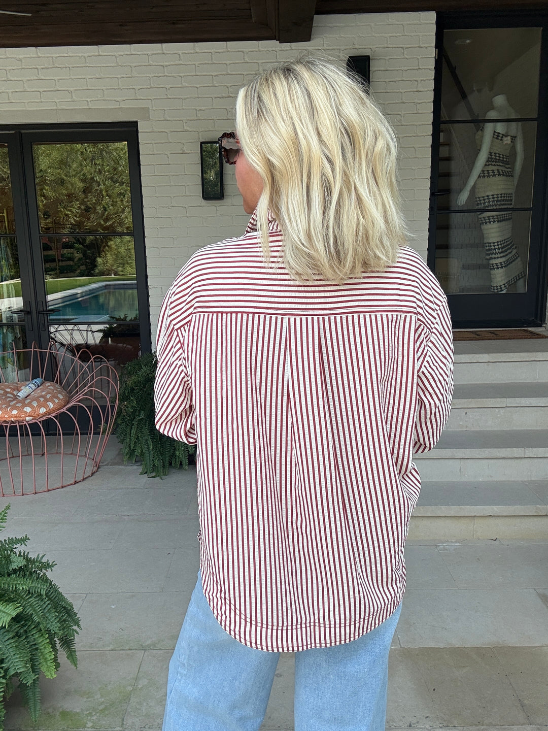 LONGHORN STRIPE SHIRT