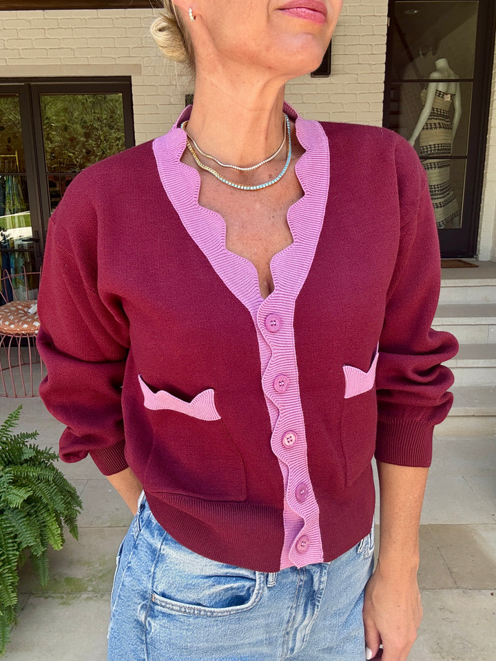 SENA SCALLOP CARDI