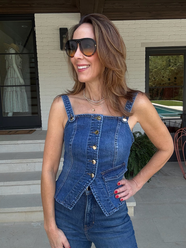 CELIA DENIM TOP