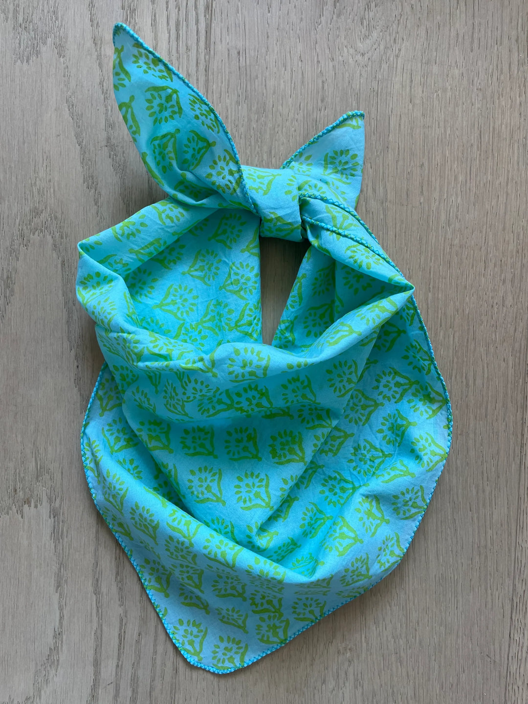 SUNFLOWER OVERDYE GLACIER BLUE SQUARE BANDANA
