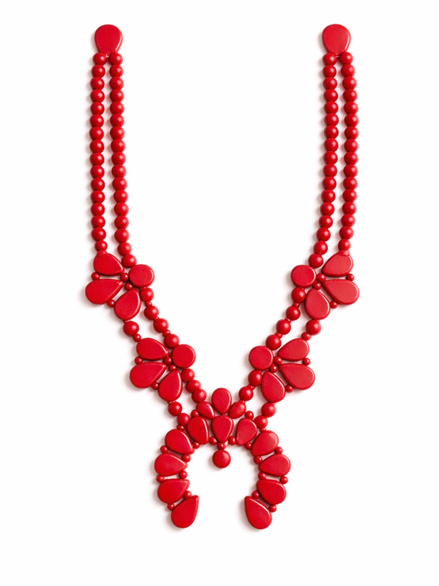 NIGHT BLOOM RED NECKLACE