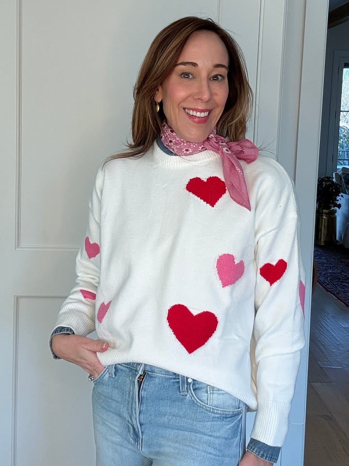 SAMANTHA HEART SWEATER