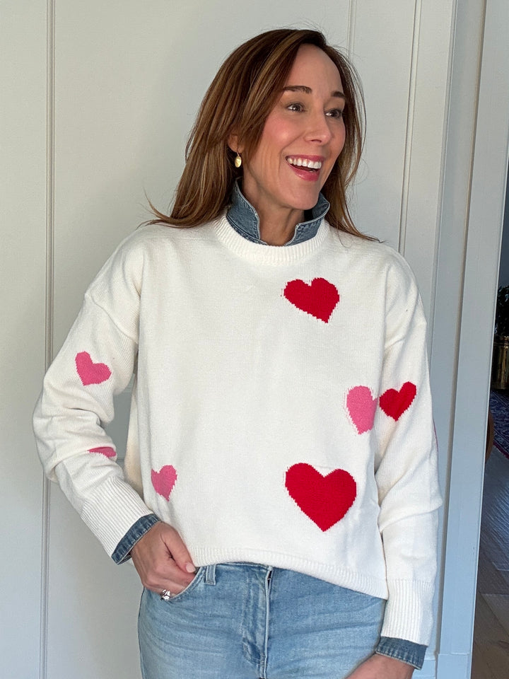 SAMANTHA HEART SWEATER