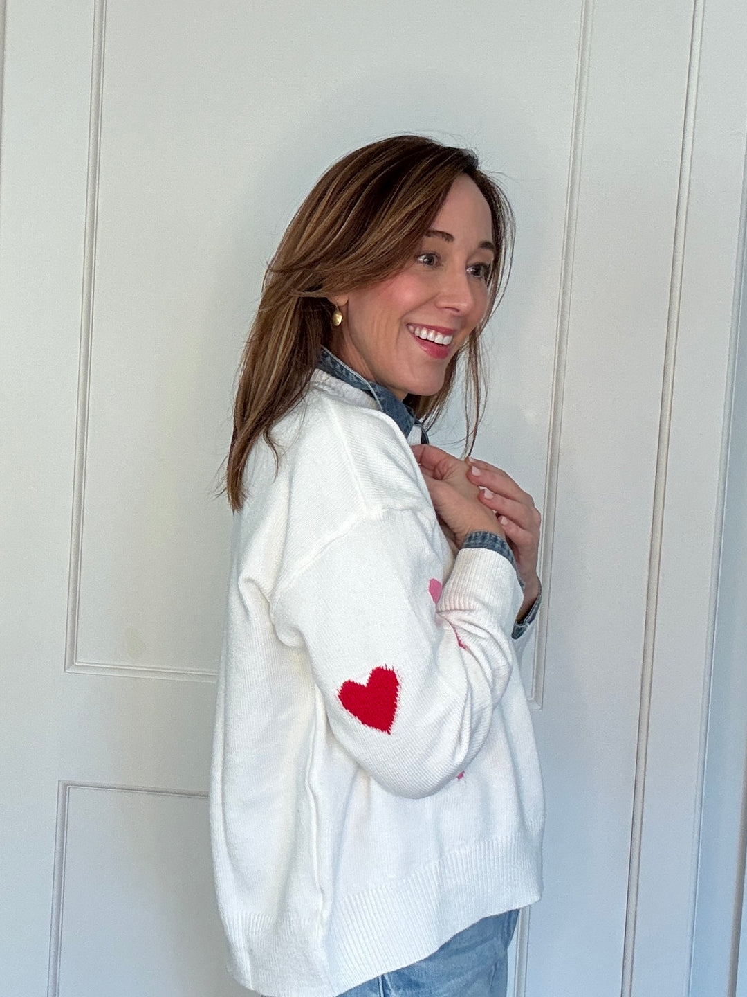 SAMANTHA HEART SWEATER