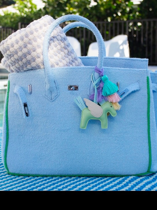 SEASIDE PALE BLUE TOTE LG