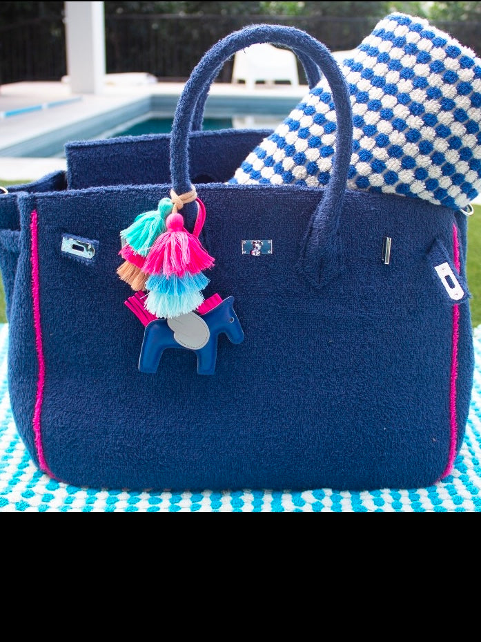 SEASIDE NAVY TOTE LARGE