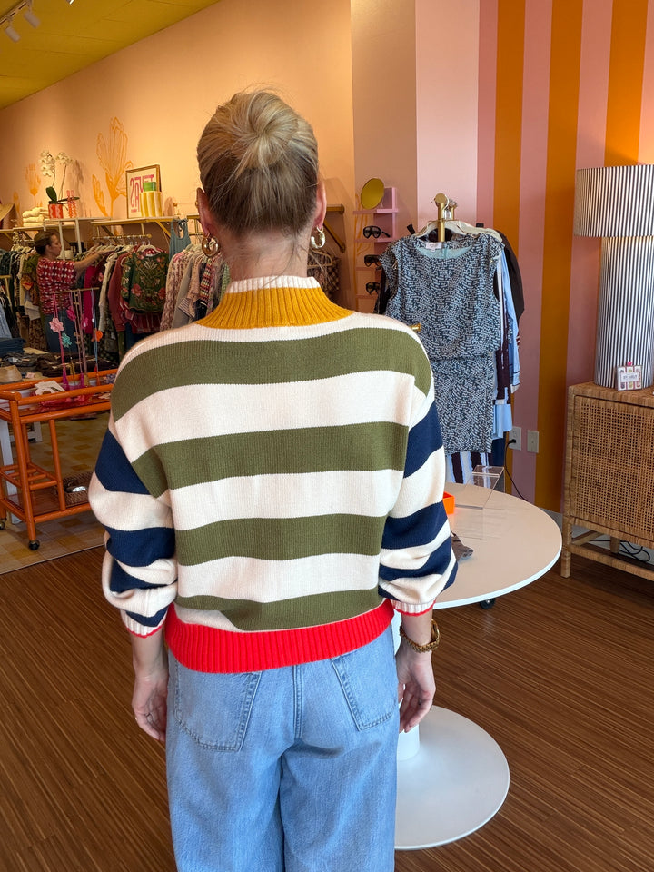 MADISON MULTI STRIPE CARDIGAN