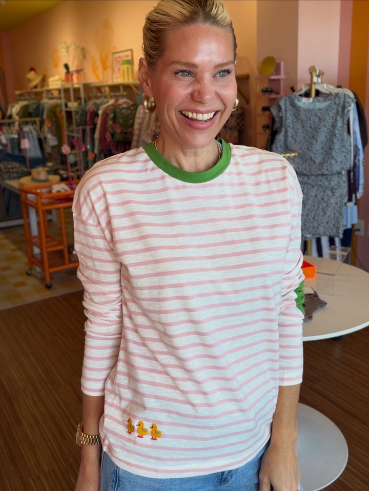 POLLI PINK STRIPE TEE