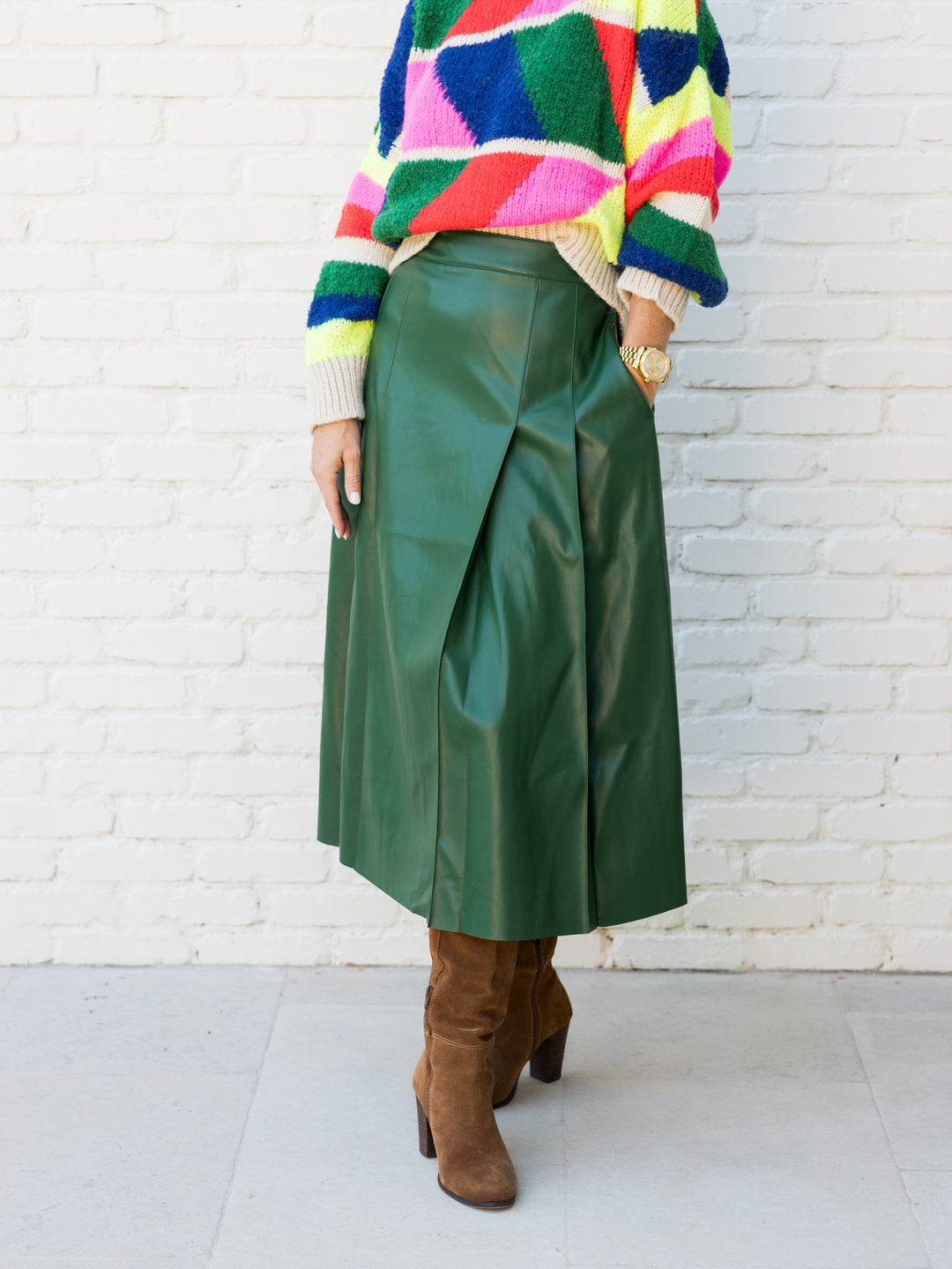 GITA GREEN SKIRT