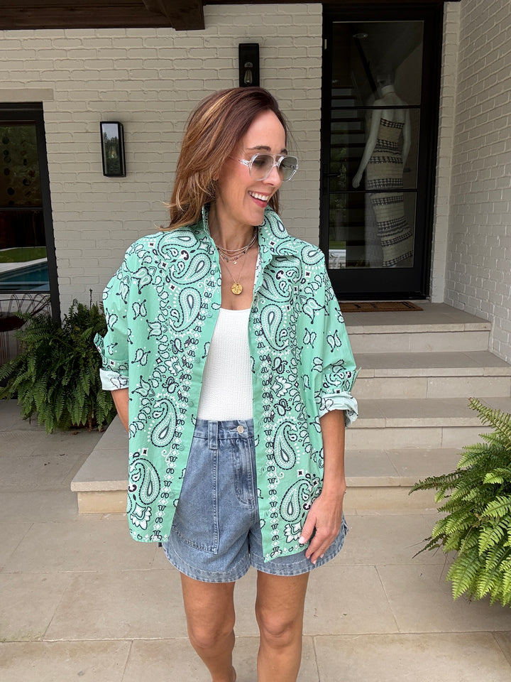 HISTENDE TURQUOISE SHIRT