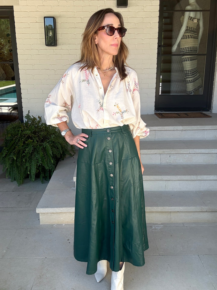 GRETA GREEN SKIRT