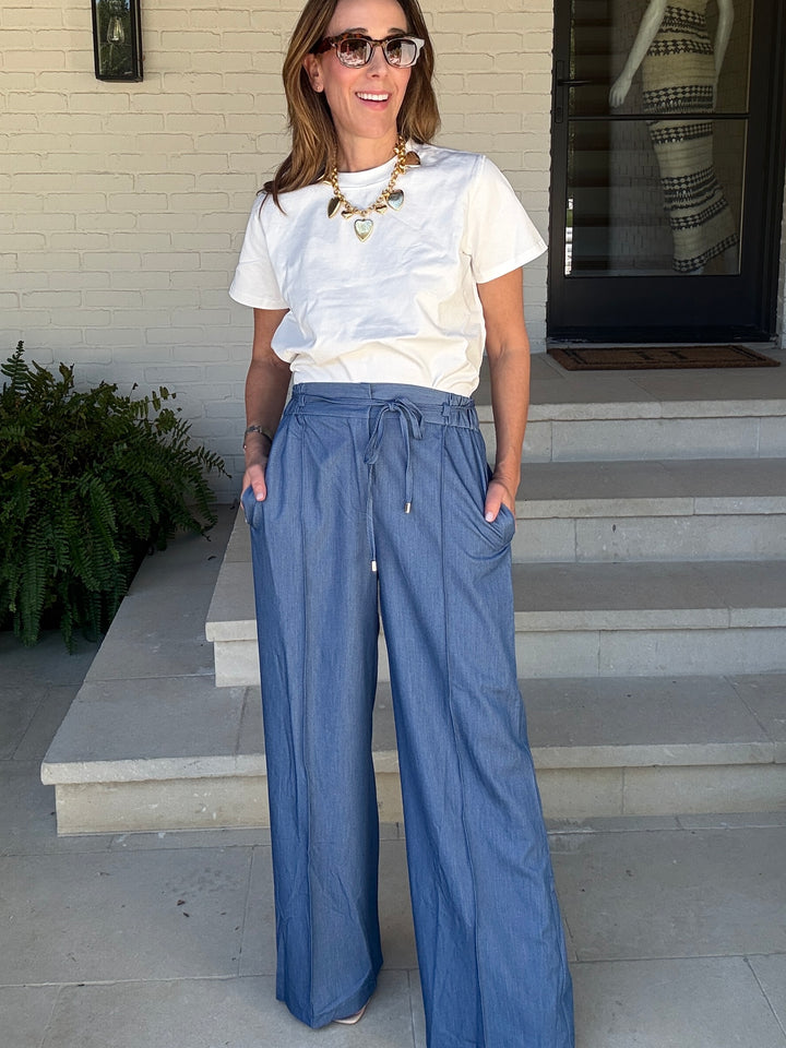 DALIA CHAMBRAY PANT