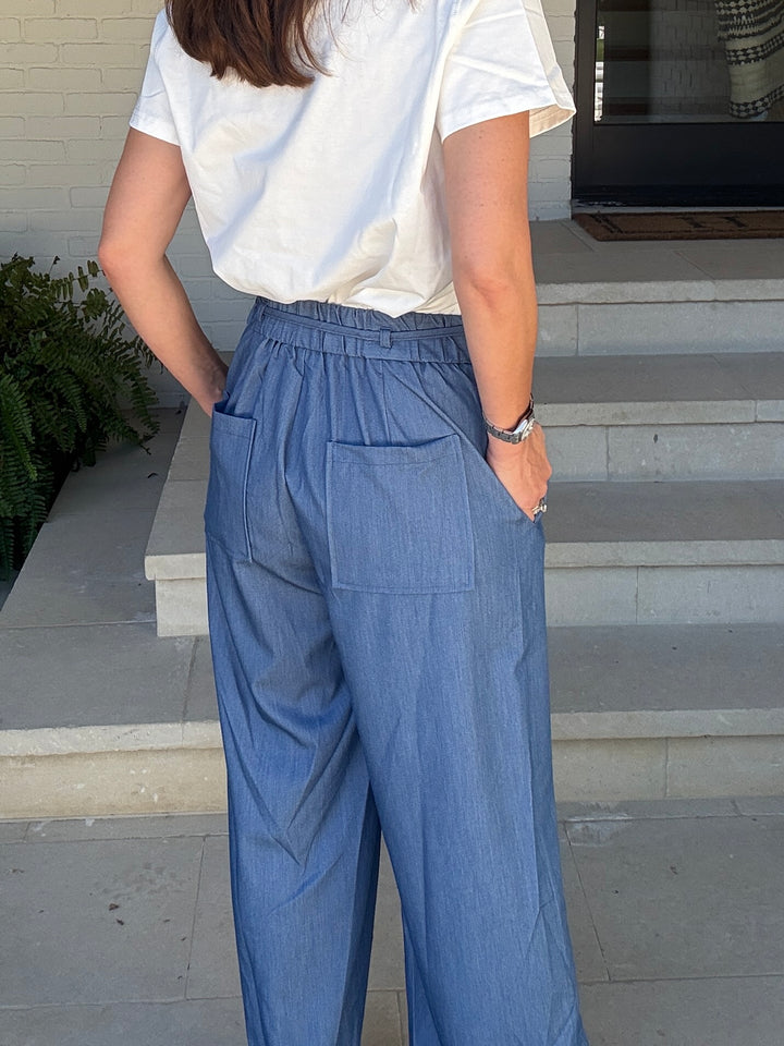 DALIA CHAMBRAY PANT