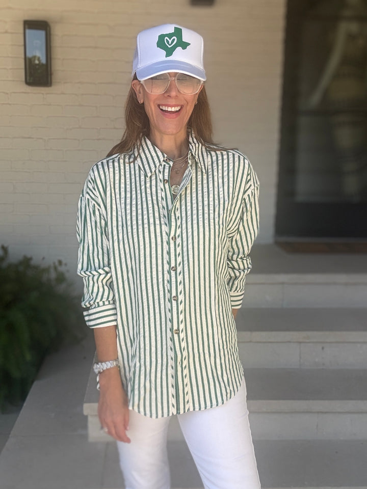 CAROLINE STRIPE GREEN