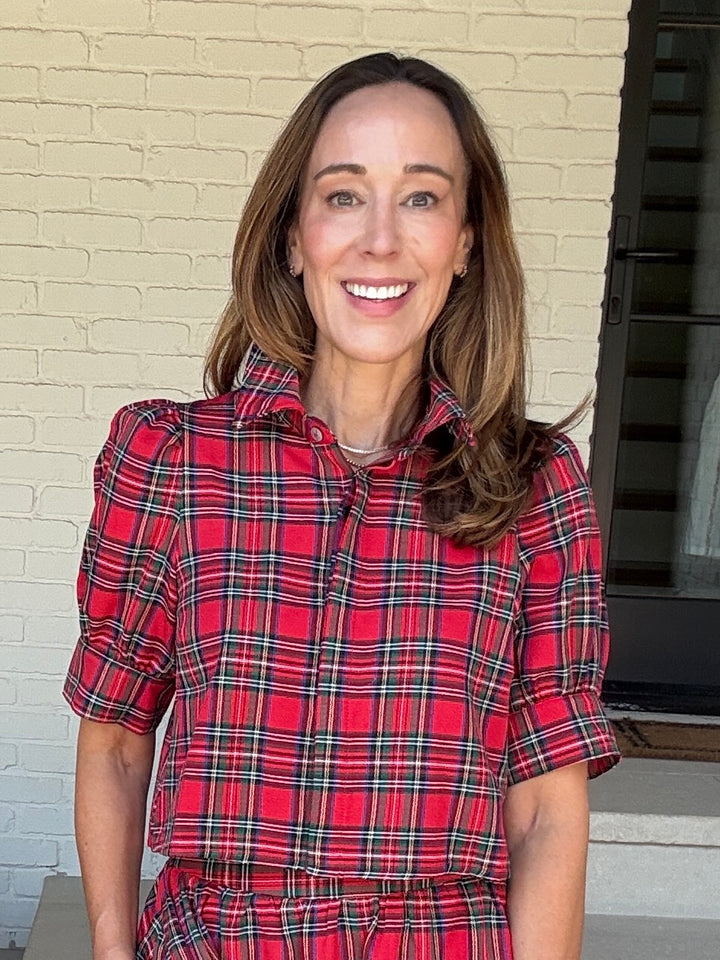 RUDOLPH TARTAN TOP