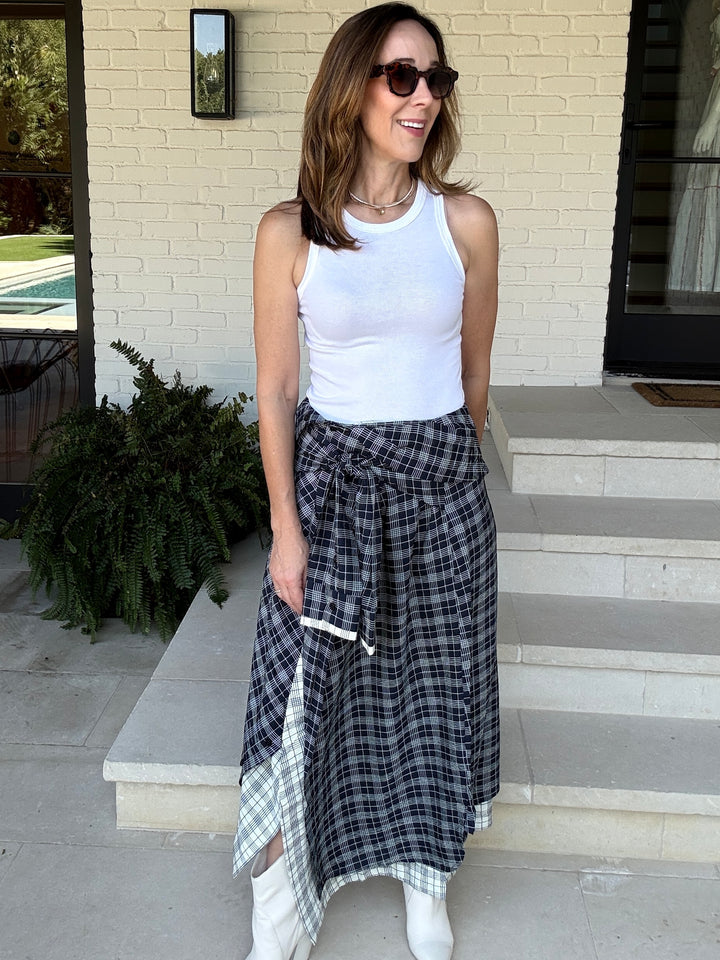IXCHEL CONTRAST SKIRT