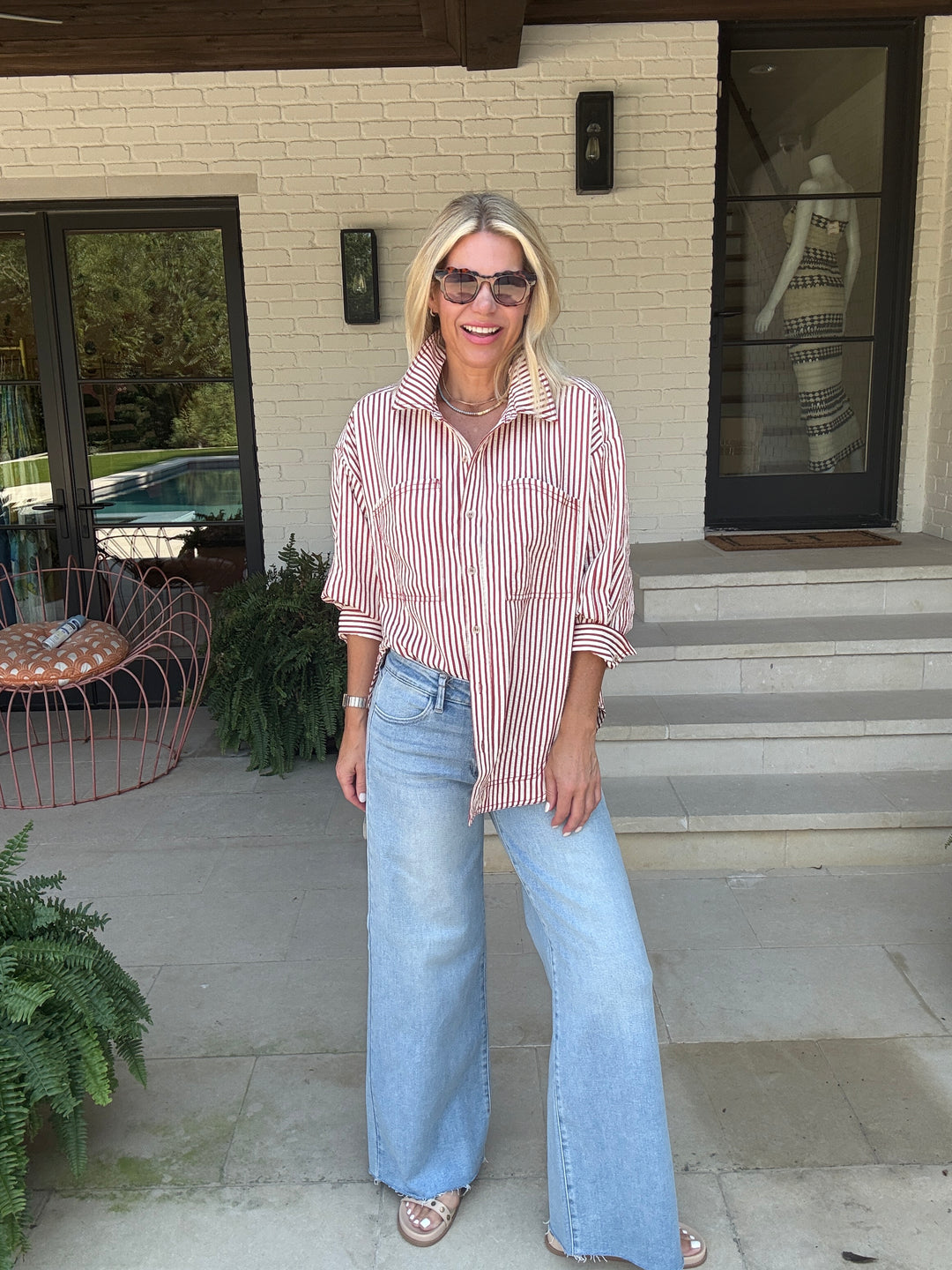 LONGHORN STRIPE SHIRT