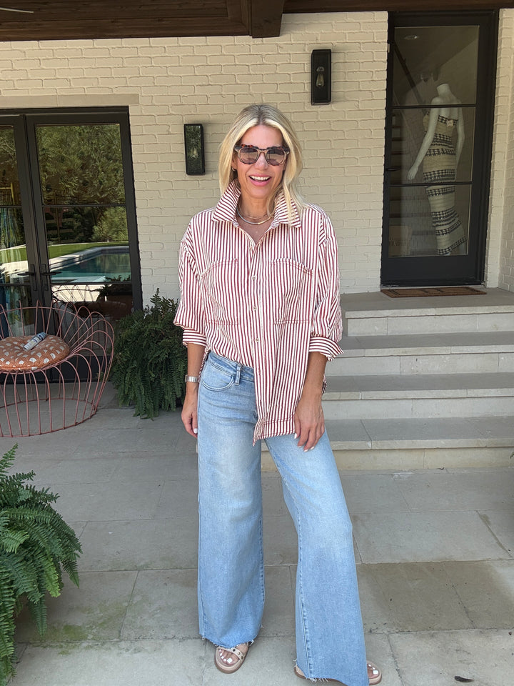 LONGHORN STRIPE SHIRT