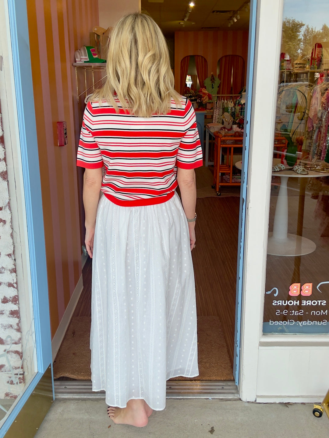 EMILY EMBROIDERED MIDI SKIRT