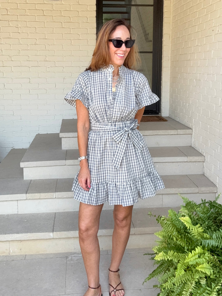 RACHEL RUFFLE DRESS