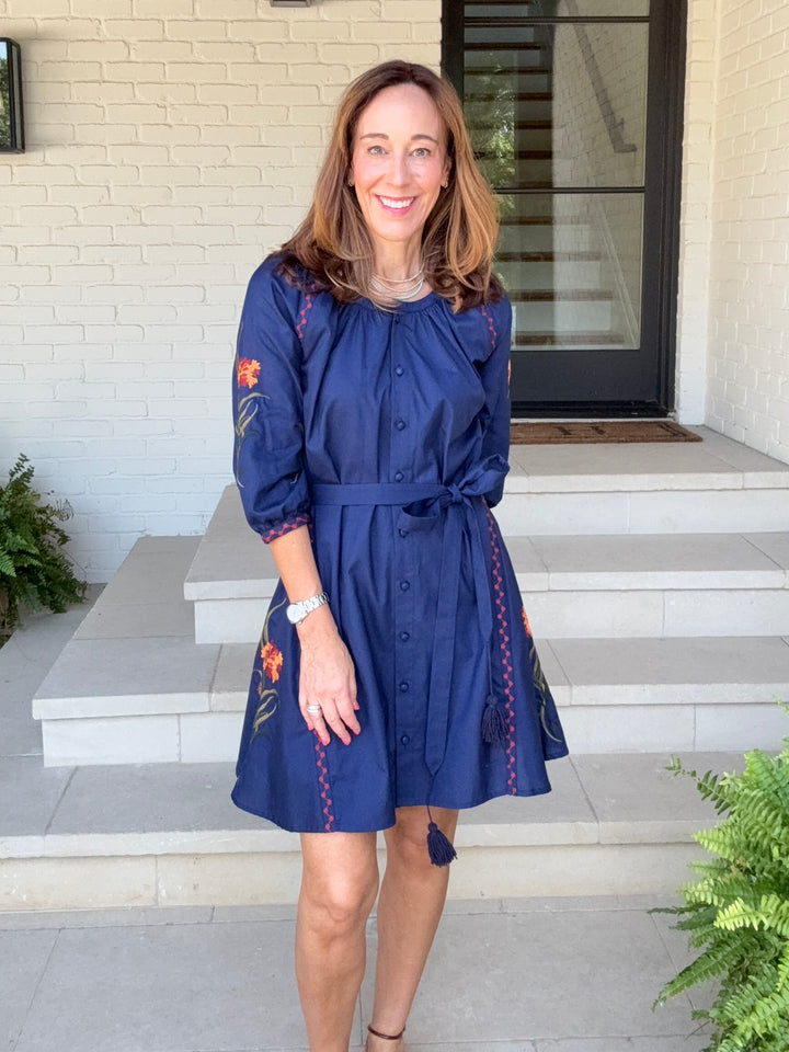 PEARL INDIGO DRESS