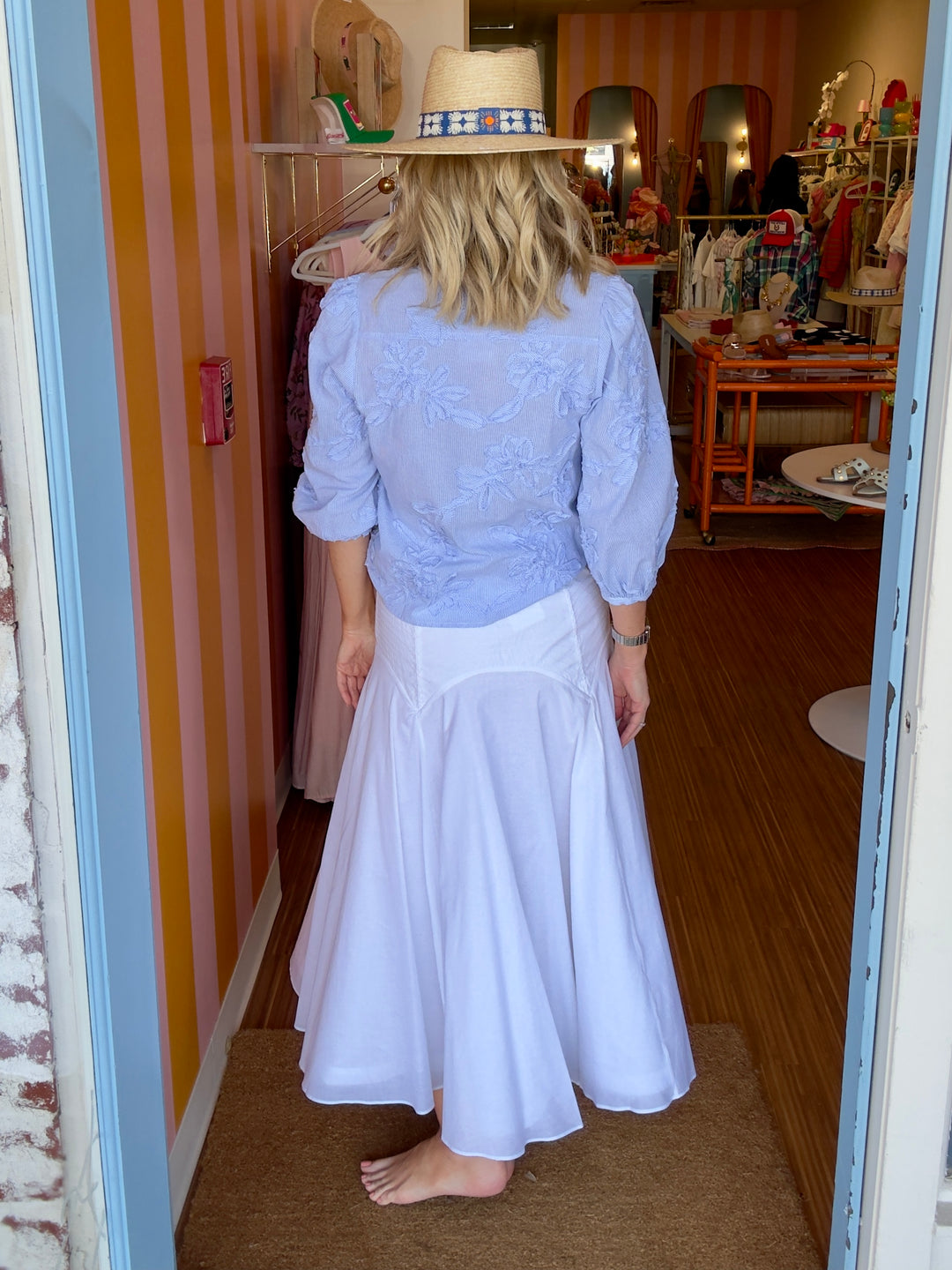 CIRCLE SKIRT WHITE