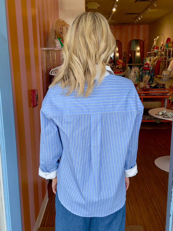 CONNIE CORNFLOWER SHIRT