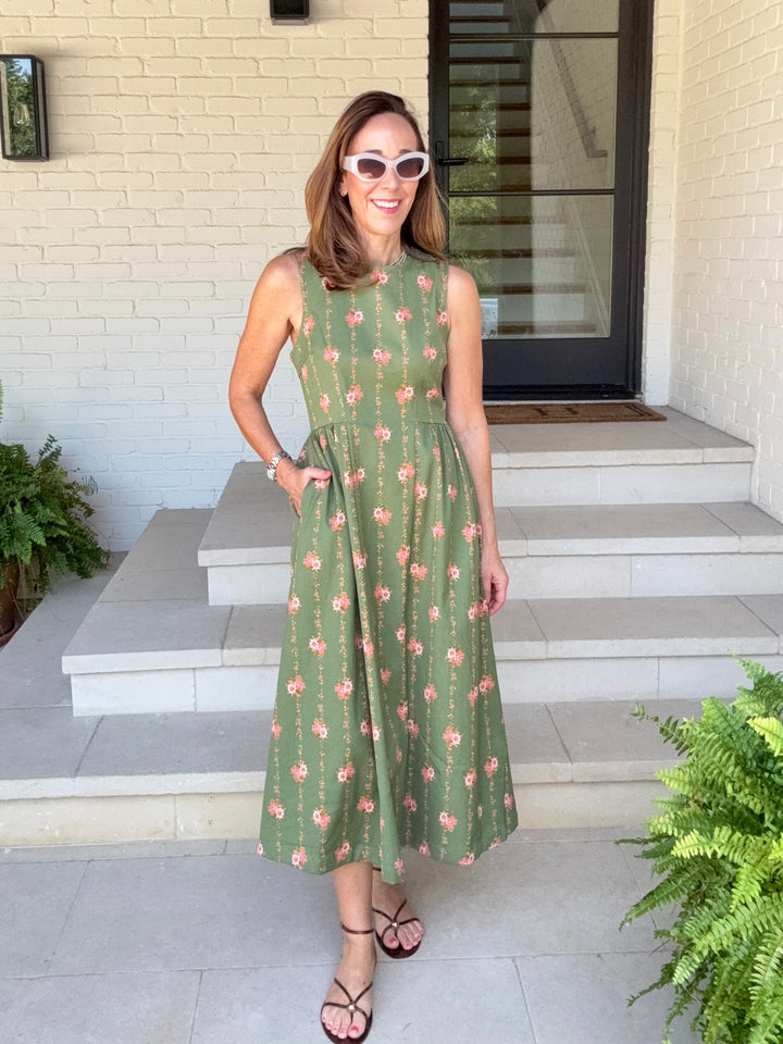 MATCHA FLORAL DRESS