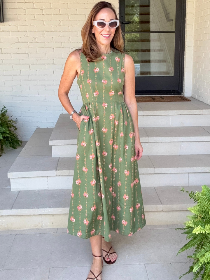 MATCHA FLORAL DRESS